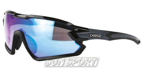 Очки-маска Casco SX-34 Carbonic (2 линзы) черн/синий зеркальные