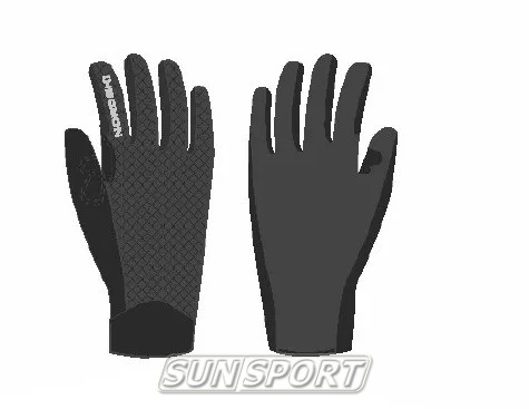 Перчатки лыжероллерные NordSki Light Black (фото)