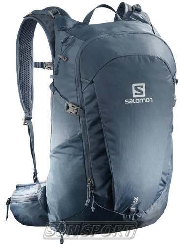 Рюкзак Salomon TrailBlazer 30л сер/голубой Рюкзак Salomon TrailBlazer 30л сер/голубой (фото)