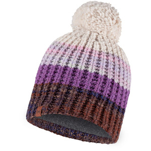  Buff Knitted&Fleece Hat Alina Purple