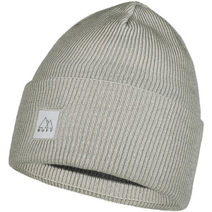  Buff Crossknit Hat Solid Light Grey
