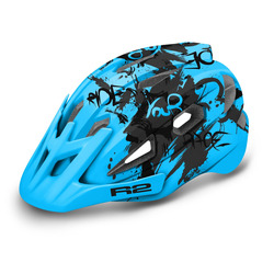 Шлем велосипедный R2 Wheelie син/серый