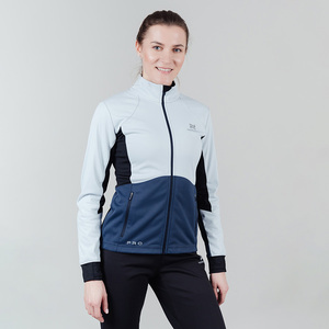 Разминочная куртка NordSki W Pro женская жемчуж/т.синий