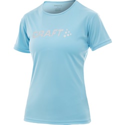 Футболка Craft W Active Run Logo женская голубой