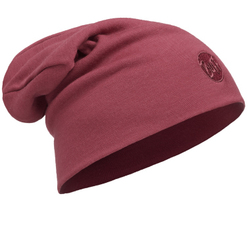  Buff Heavyweight Merino Wool Loose Hat Solid Tibetan Red