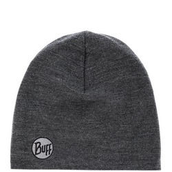  Buff Heavyweight Merino Wool Hat Solid Grey