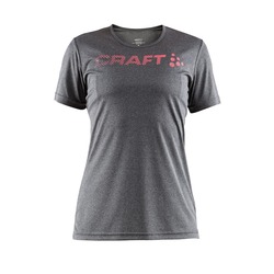 Футболка Craft W Prime Run Logo женская серый