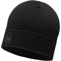  Buff Lightweight Merino Wool Hat Black