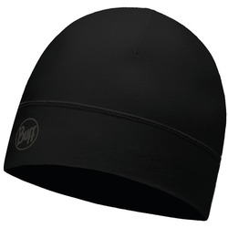  Buff Microfiber 1 Layer Hat Solid Black