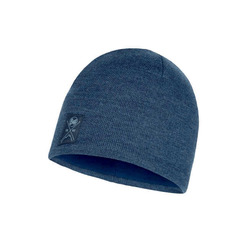  Buff Knitted&Polar Hat Solid Navy