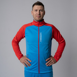 Разминочная куртка NordSki M Premium SoftShell мужская син/красный