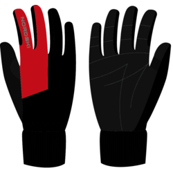 Перчатки NordSki Racing WS черн/красный