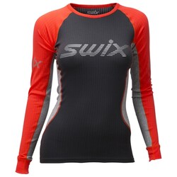Рубашка с длинным рукавом Swix W Radiant RaceX LS женская красный неон