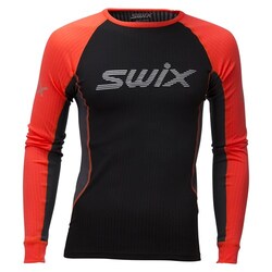 Рубашка с длинным рукавом Swix M Radiant RaceX LS мужская красный неон