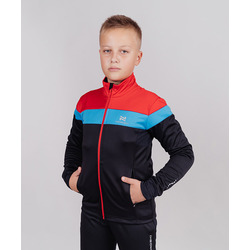 Разминочная куртка NordSki JR Drive детская черн/красный